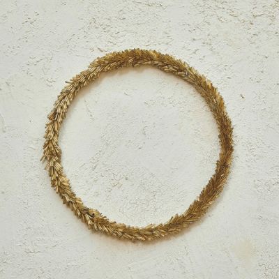 Glass Bead Golden Wreath