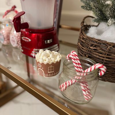 Glass Candy Cane Stir Stick Set of 6