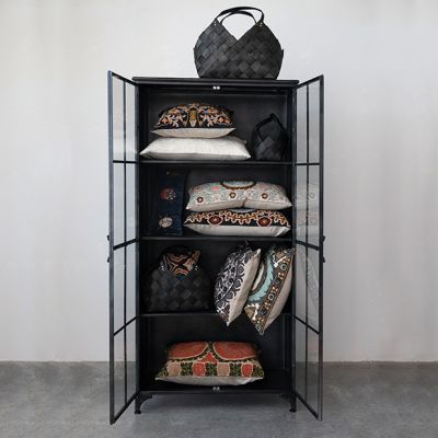 Glass Door Metal Display Cabinet