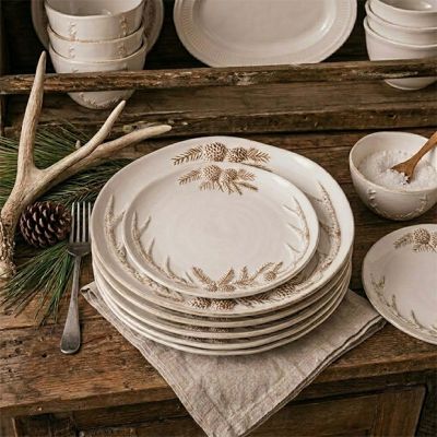 Glazed Antler Design Salad Plate