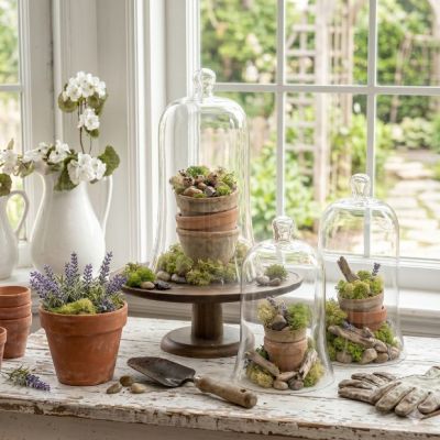 Gleaming Glass Bell Cloche Set of 3