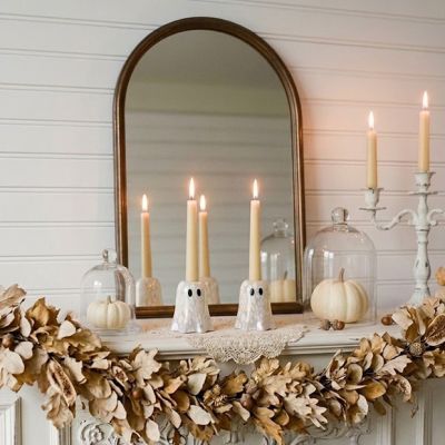 Glimmering Ghost Glass Votive Holder