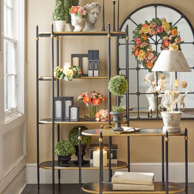 Gold Accented 4 Tier Shelf