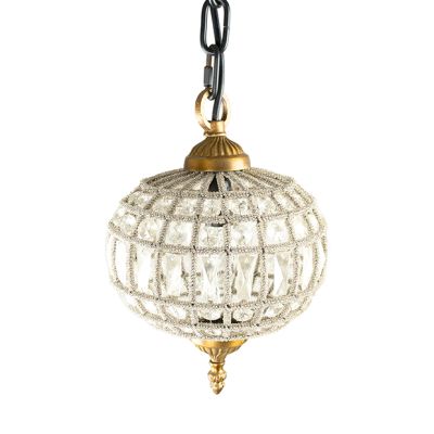 Gold Accented Hanging Globe Light
