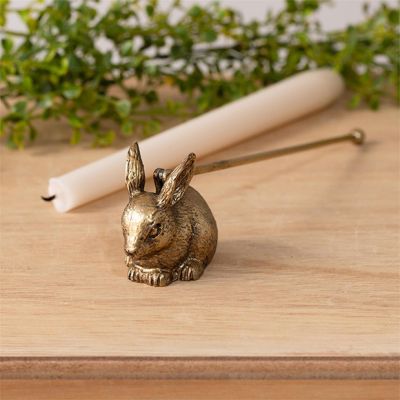 Gold Bunny Candle Snuffer