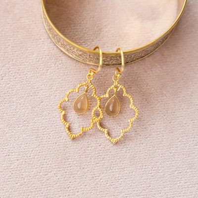 Gold Chandelier Teardrop Earrings