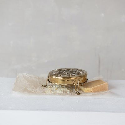 Gold Finish Footed Grater