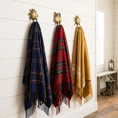 Gold Finish Garden Bug Hook Set of 3