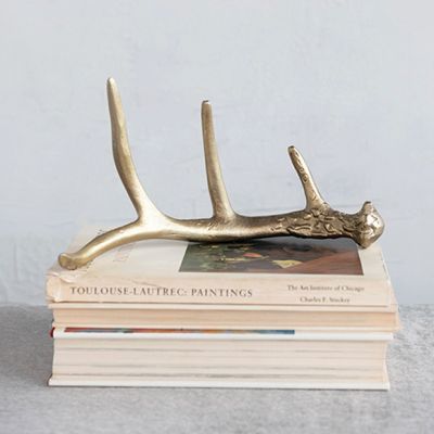 Gold Finished Antler Decor