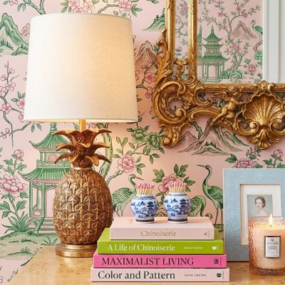 Gold Finished Pineapple Table Lamp