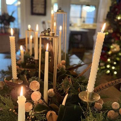 Gold Lantern Candle Holder Set of 3