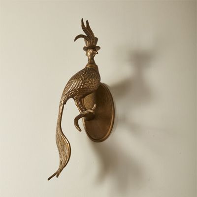 Gold Pheasant With Top Hat Wall Decor