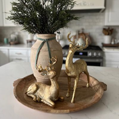 Gold Tone Reindeer Set of 2