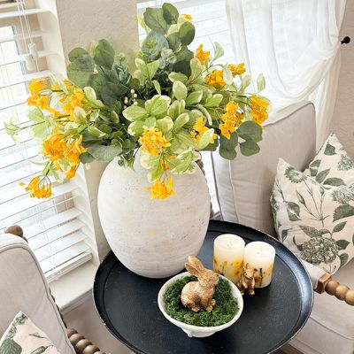 Golden Faux Wildflowers Bush