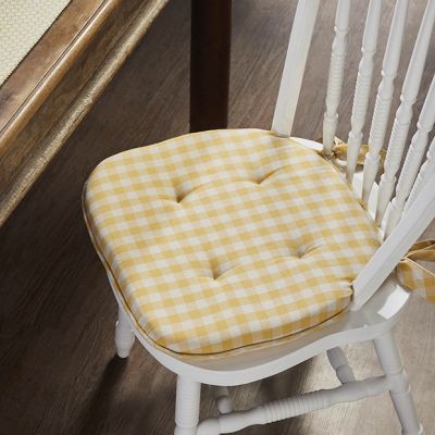 Golden Honey Buffalo Check Seat Cushion