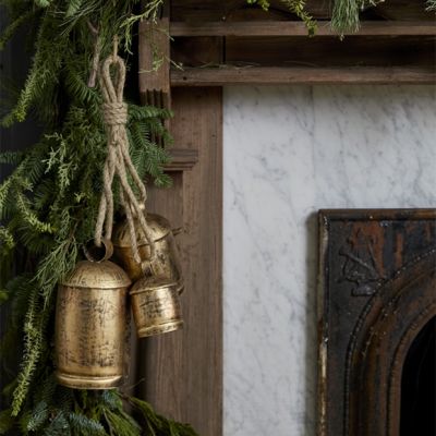 Golden Metal Bells Hanging Decor