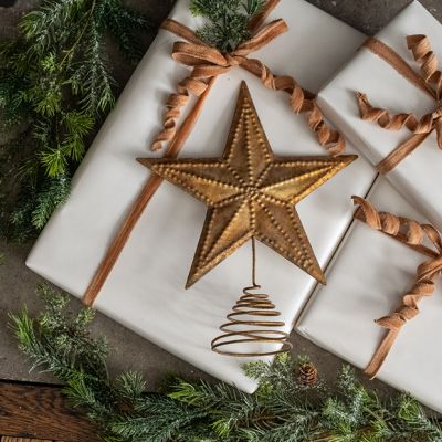Golden Star Holiday Tree Topper
