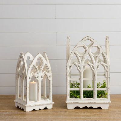 Gothic Chic Candle Lantern Set of 2