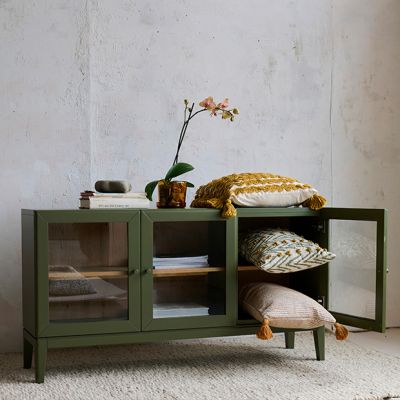 Gracious Green 3 Door Sideboard | FREE SHIPPING