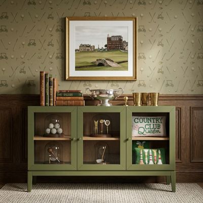 Gracious Green 3 Door Sideboard | FREE SHIPPING