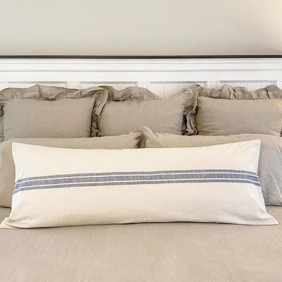 Grain Sack Stripe Body Pillow Cover