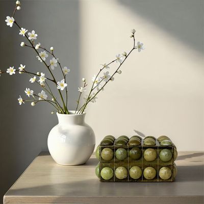 Green Marbled Bobbin Box