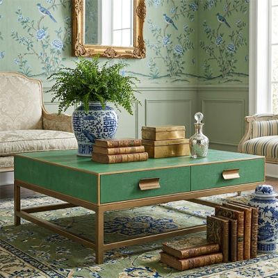 Greenstone Manor Modern Square Coffee Table | SHIPS FREE