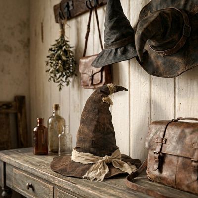 Grungy Wicked Witch Hat Shelf Sitter