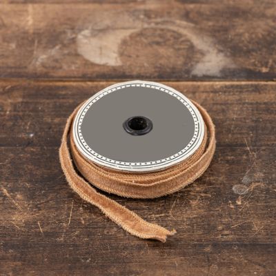 Half Inch Golden Tan Velvet Spool
