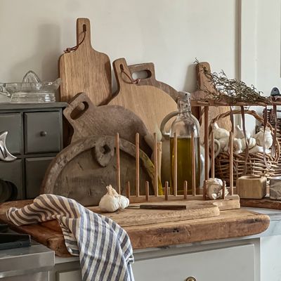 Half Moon Shaped Wood Serving Board