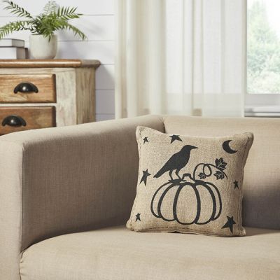 Halloween Harvest Jute Accent Pillow