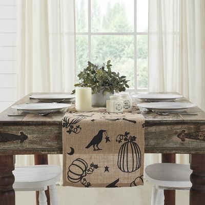 Halloween Harvest Jute Table Runner