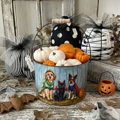 Halloween Pet Family Decorative Bucket