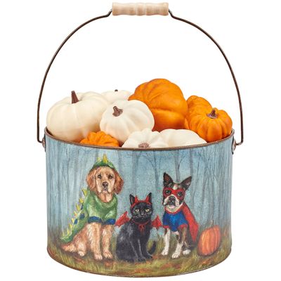 Halloween Pet Family Decorative Bucket