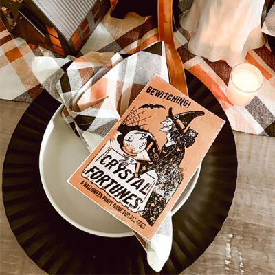 Halloween Plaid Cloth Napkin