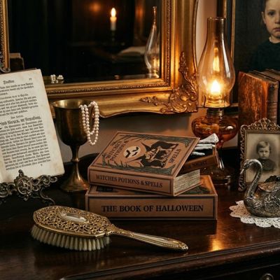 Halloween Themed Storage Book Box Set of 3