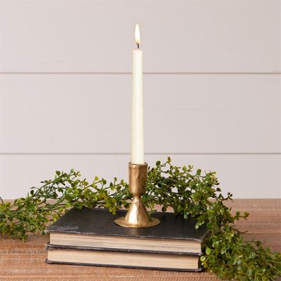 Hammered Gold Metal Taper Holder Set of 4