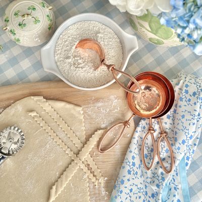 Hammered Steel Scoops Set of 4