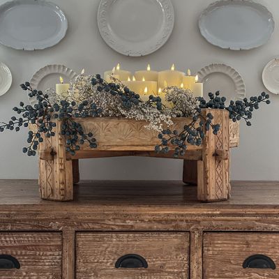 Hand Carved Footed Grinding Table Riser