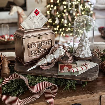 Hand Stamped Cotton Letter To Santa