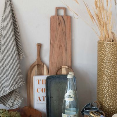 Handled Acacia Wood Cheese Board