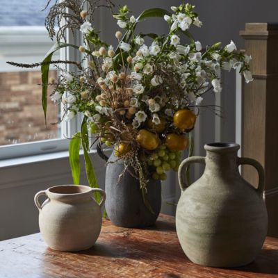 Handled Ceramic Amphora Vase