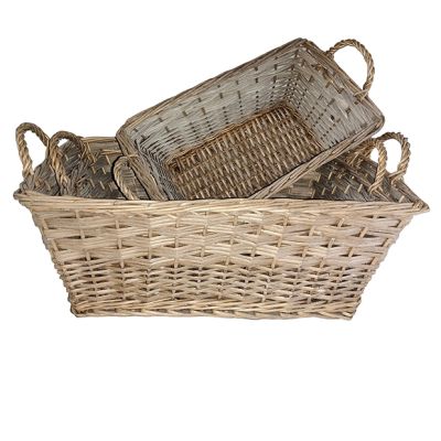 Handled Market Baskets Set 3