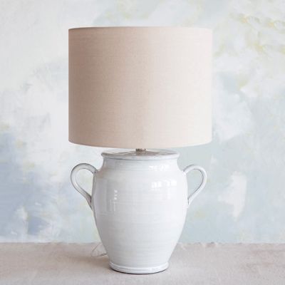 Handled Urn Table Lamp
