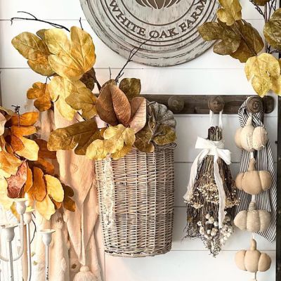 Handled Wicker Display Baskets Set of 2