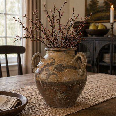 Handmade Handled Makou Pottery Jar