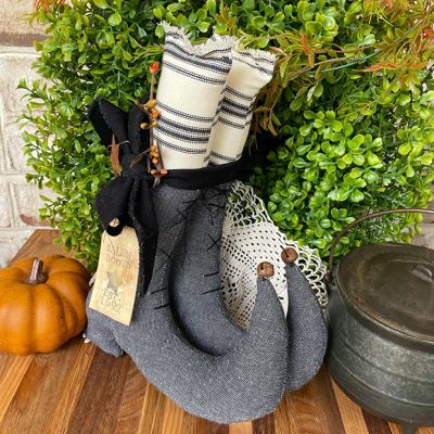 Handmade Rustic Halloween Witch Boots