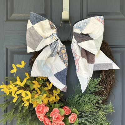 Handmade Vintage Quilted Bow