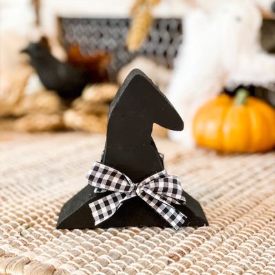 Handmade Wood Witch Hat Set of 3