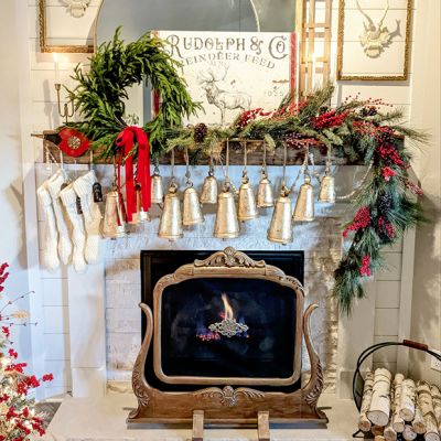 Hanging Brass Bells Wall Decor